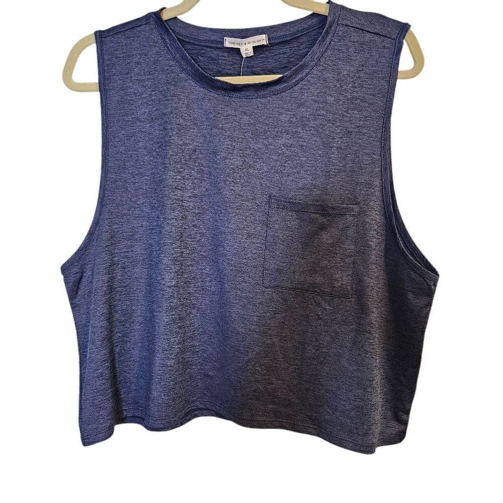 Threads 4 Thought top, blue tank,size XL. NWT #868